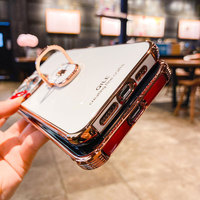 Boucho luksusowe galwanizacja etui na telefony dla iphone 13 12 Pro MAX 11 Pro XS XR X SE 6 7 8 plus 12Mini uchwyt telefonu pierścień uchwyt przypadku 5